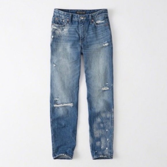 Abercrombie & Fitch Denim - Abercrombie High Rise Girlfriend Jean - Signature Collection
